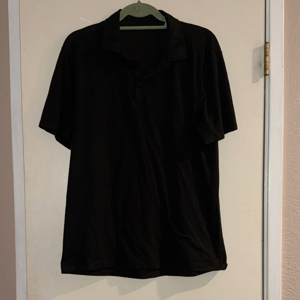 Lulu Men's Black Polo Shirt